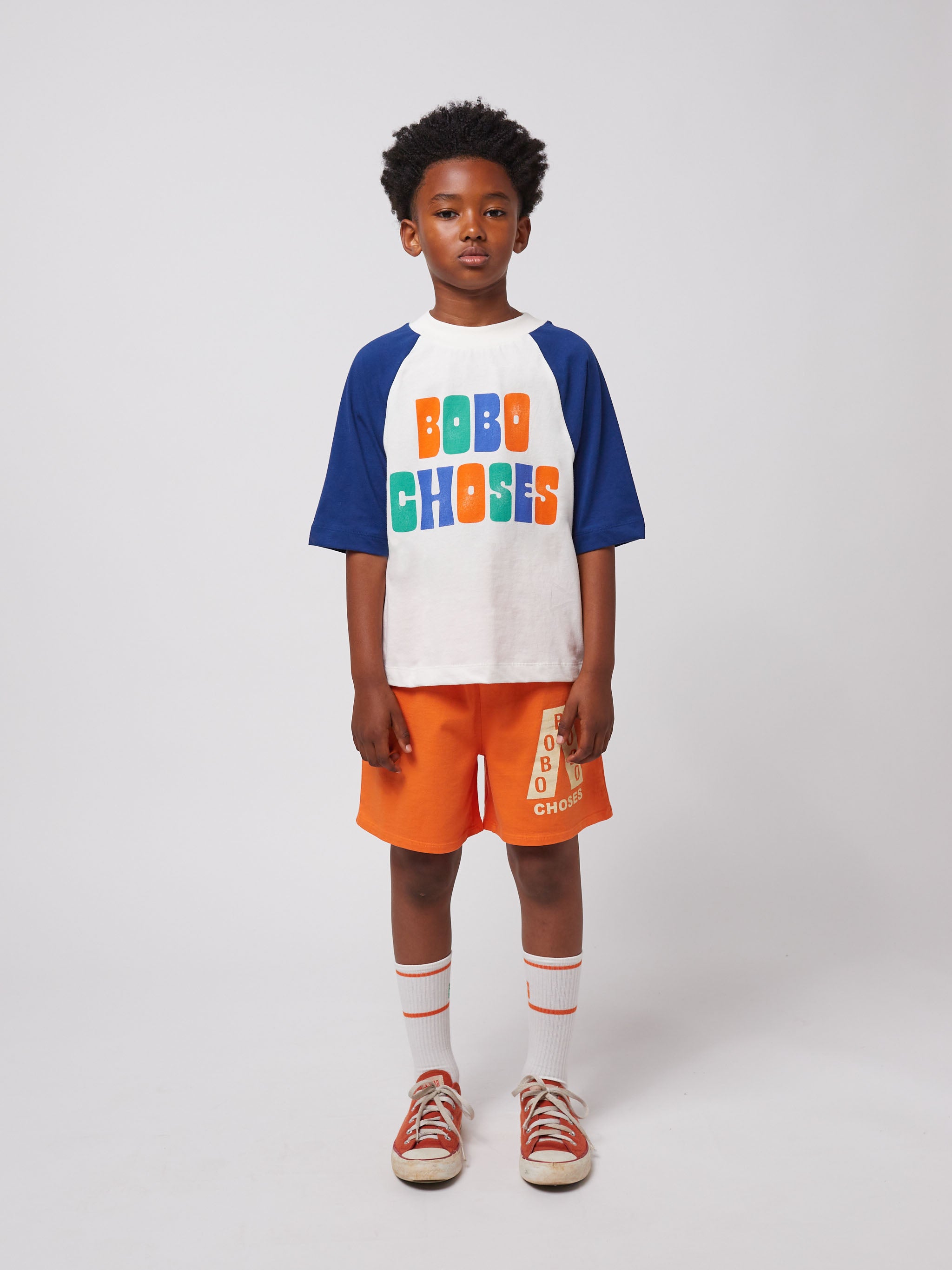 Bobo Choses - kids - multicolor ranglan t-shirt