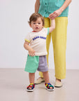 Bobo Choses - baby - colorblock woven shorts