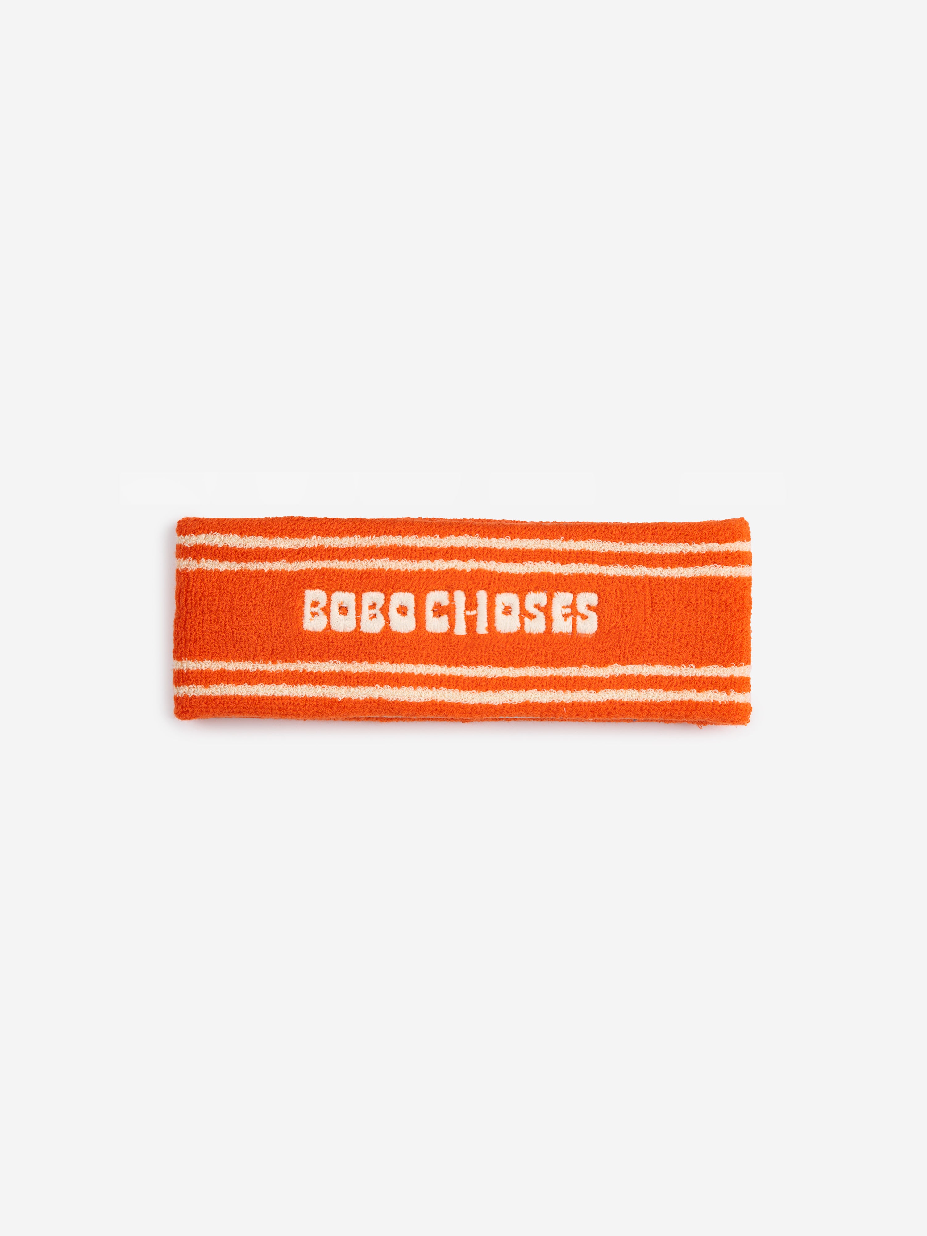 Bobo Choses - kids - orange terry towel headband