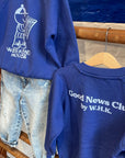 Weekend house kids - good news club sweatshirt - dark blue