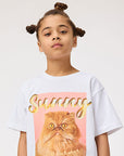 Molo - riley - cat t-shirt - sunny