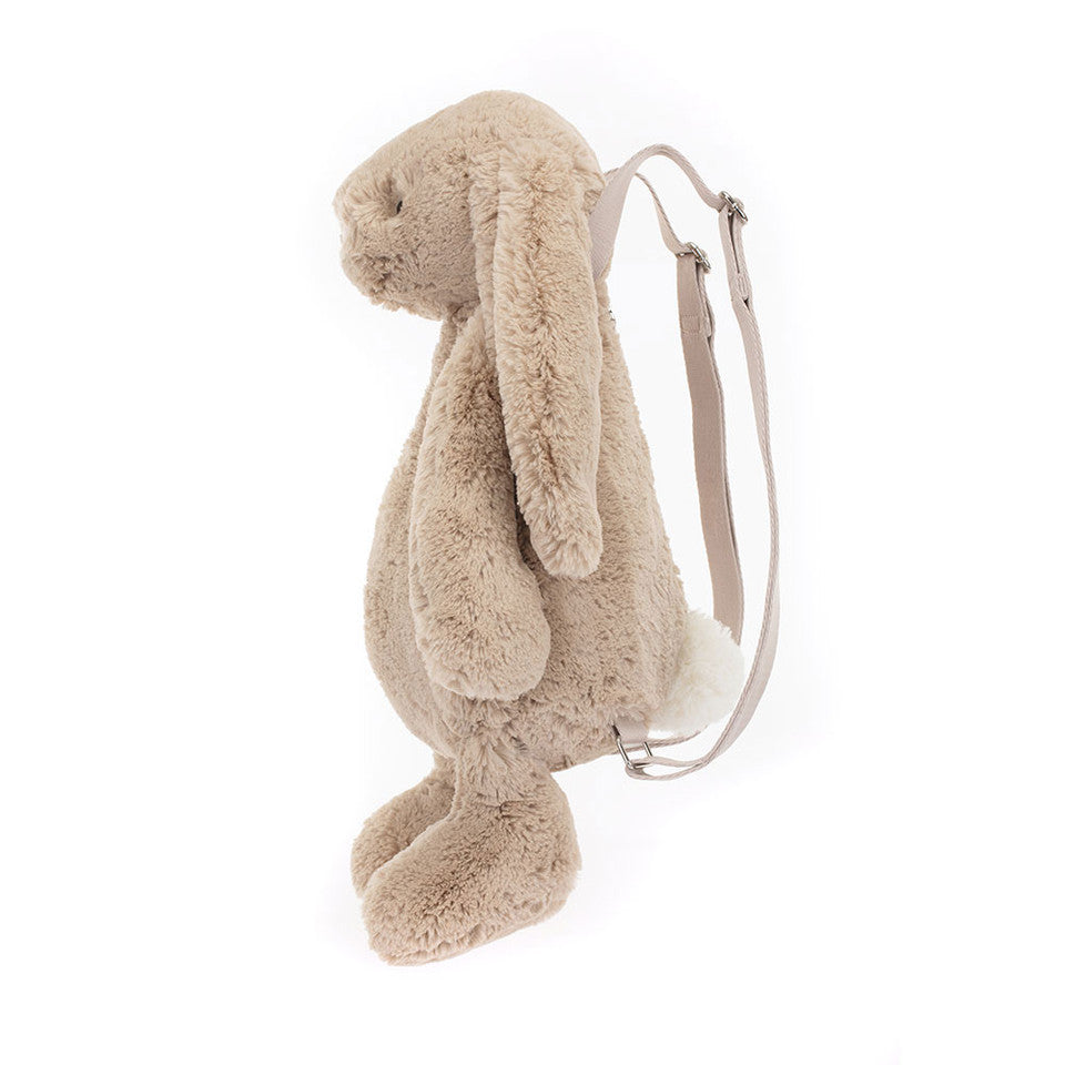 Jellycat - bashful - bunny backpack - beige