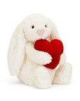 Jellycat - Bashful red love heart bunny - medium