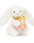 Jellycat - bashful - bunny with present