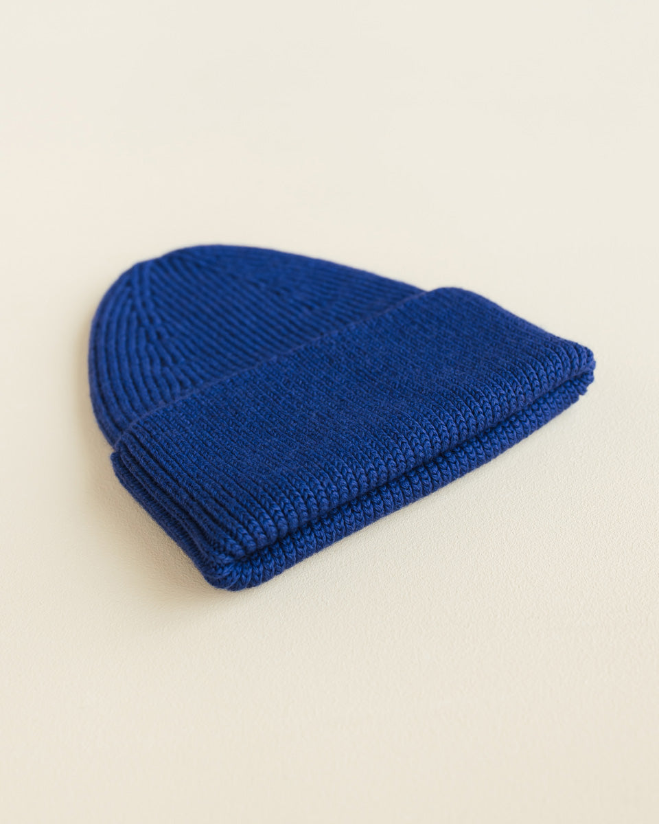 HVID - beanie - fonzie kids - cobalt blue