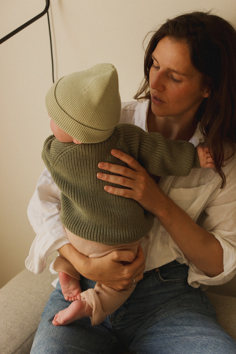 HVID - Newborn beanie - fonzie - mint