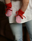 HVID - Booties - cotton candy/red