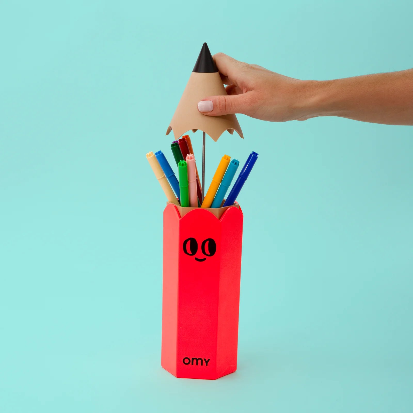 Omy - pencil box - neon