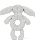 Jellycat - Bashful bunny ring rattle - silver