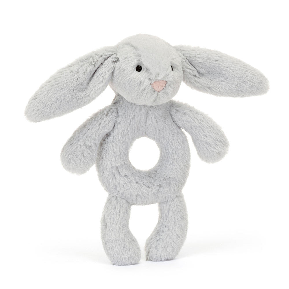 Jellycat - Bashful bunny ring rattle - silver