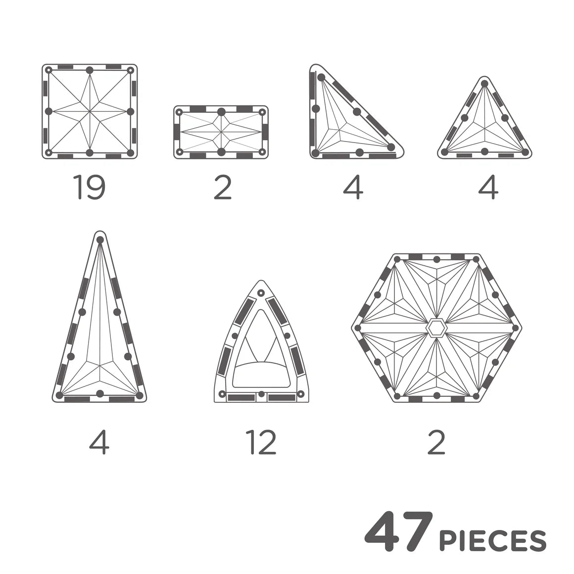 CleverClixx - dome pack - intense - 47 pcs