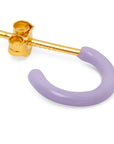 lulu copenhagen - color hoop earring - 1pc - purple