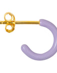 lulu copenhagen - color hoop earring - 1pc - purple