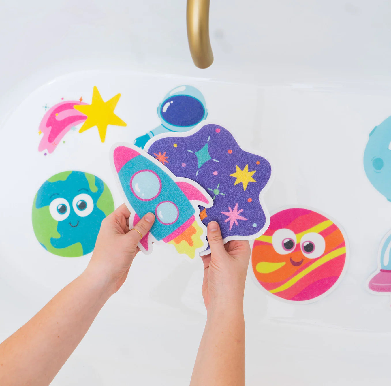 Glo Pals - antislip bad stickers - galaxy grips