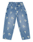 Brunobruno nation - dorethy denim pants - mid blue mushroom