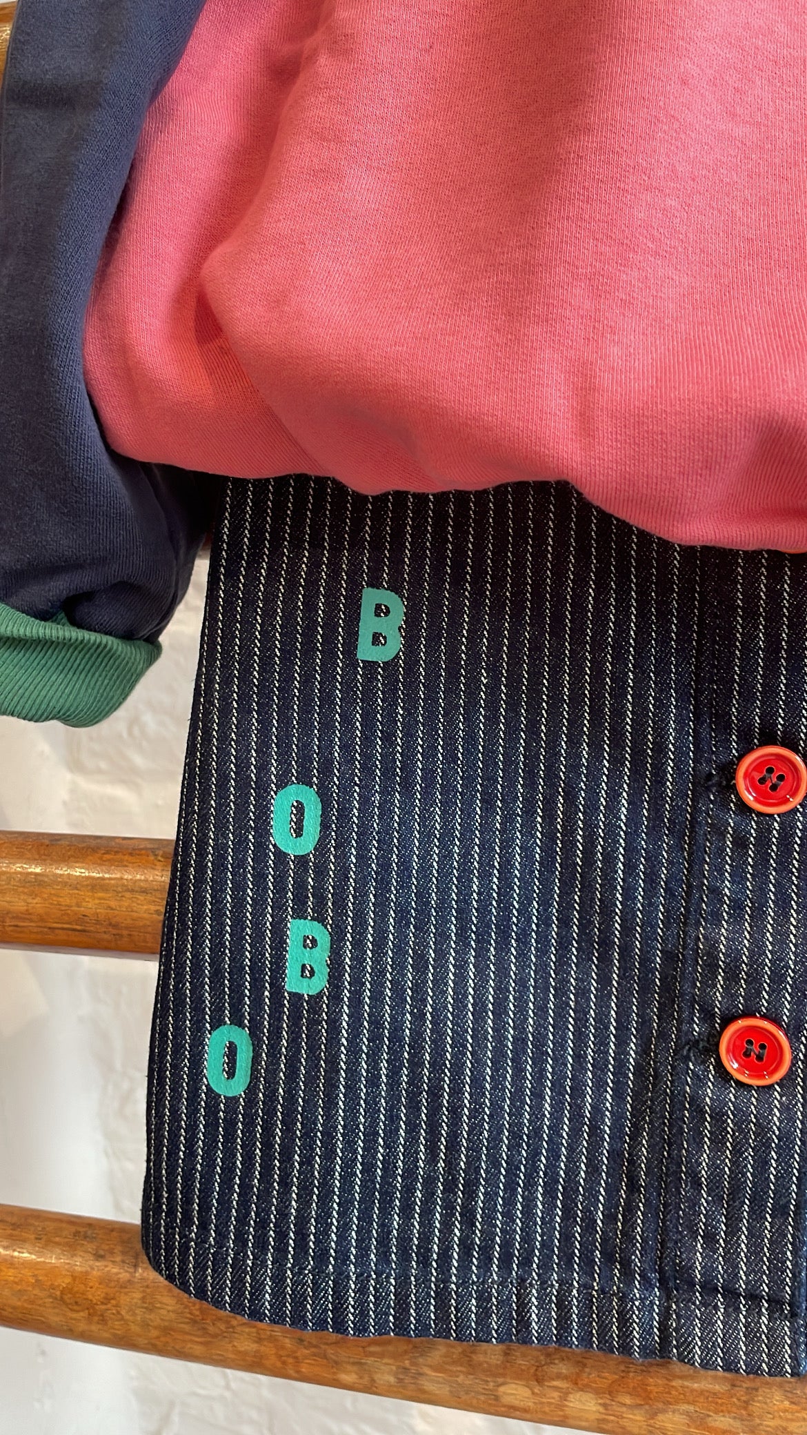 Bobo Choses - kids - bobo denim skirt - navy blue