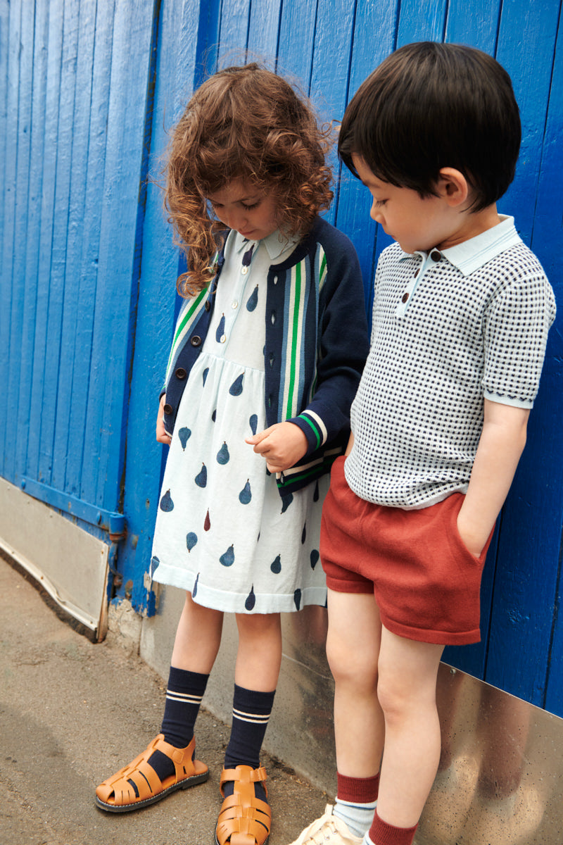 Fub - kids - polo shirt - light blue/dark navy