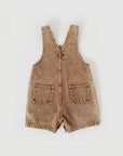 Goldie + Ace - burton denim short overalls - brown