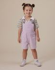 Goldie + Ace - burton vintage denim short overalls - mauve