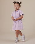 Goldie + Ace - piper denim belted dress - mauve