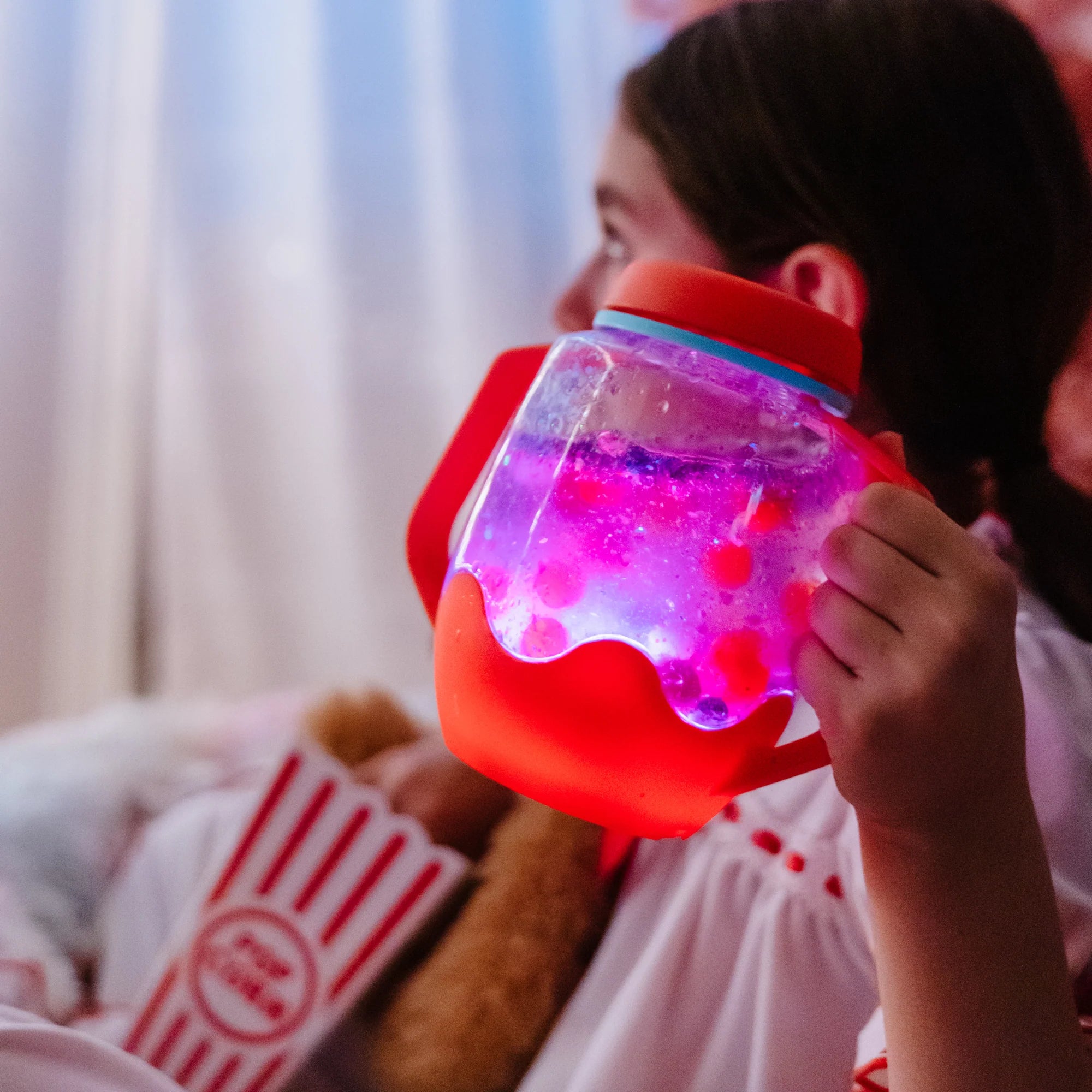 Glo Pals - sensory play jar - ladybug