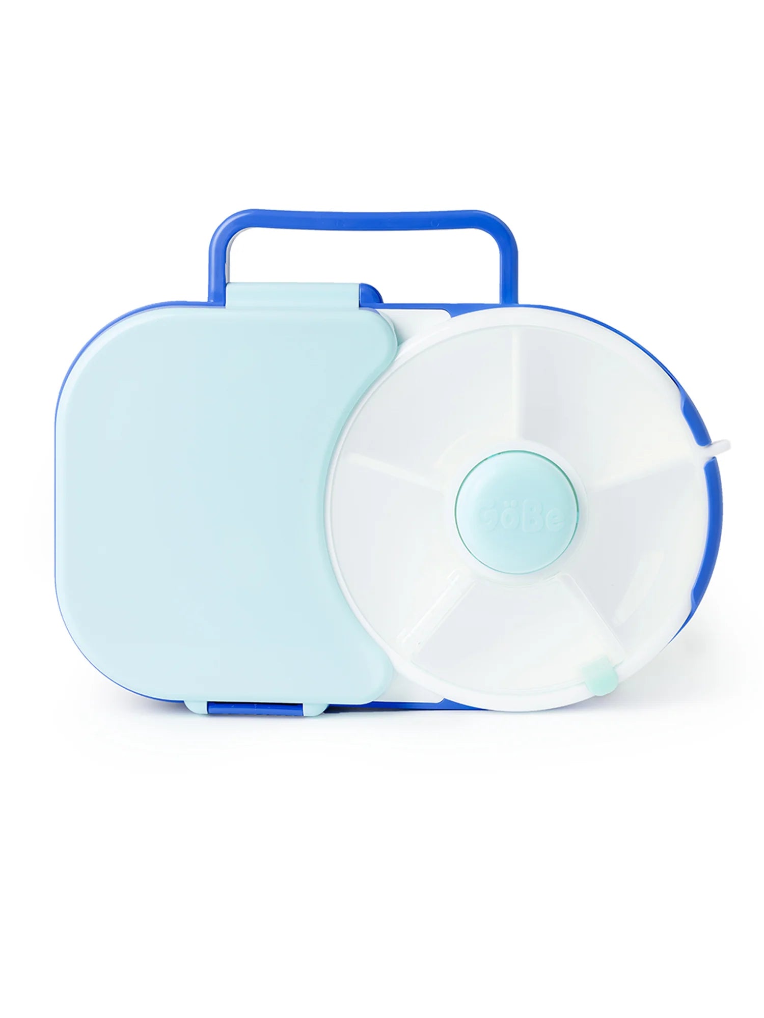 Gobe - lunchbox with snack spinner - blueberry blue