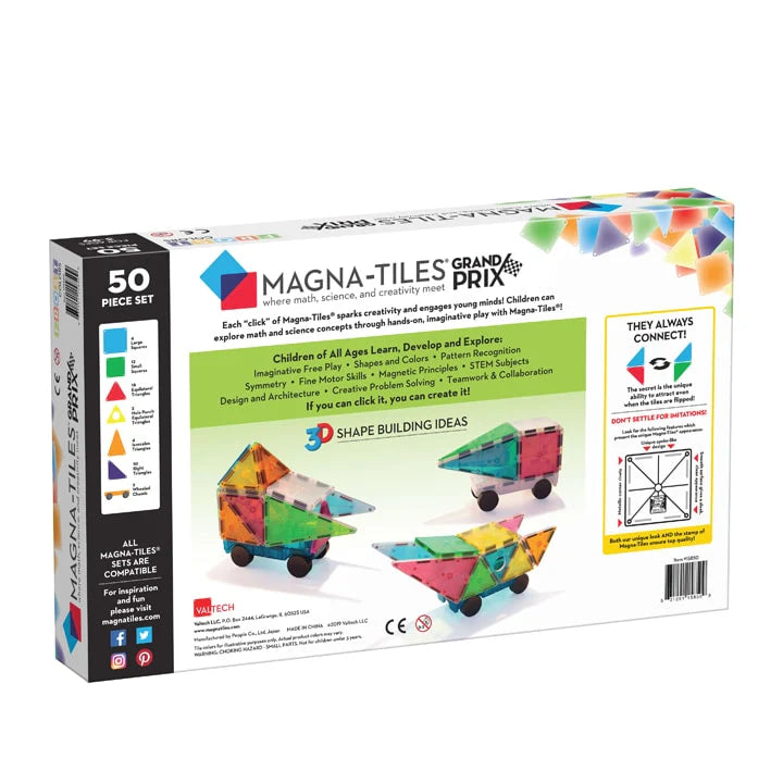 Magna Tiles - grand prix - frost colors.- 50 pcs