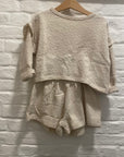 Play up - kids - set - embellished jersey sweater + short - gres