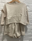 Play up - kids - set - embellished jersey sweater + short - gres