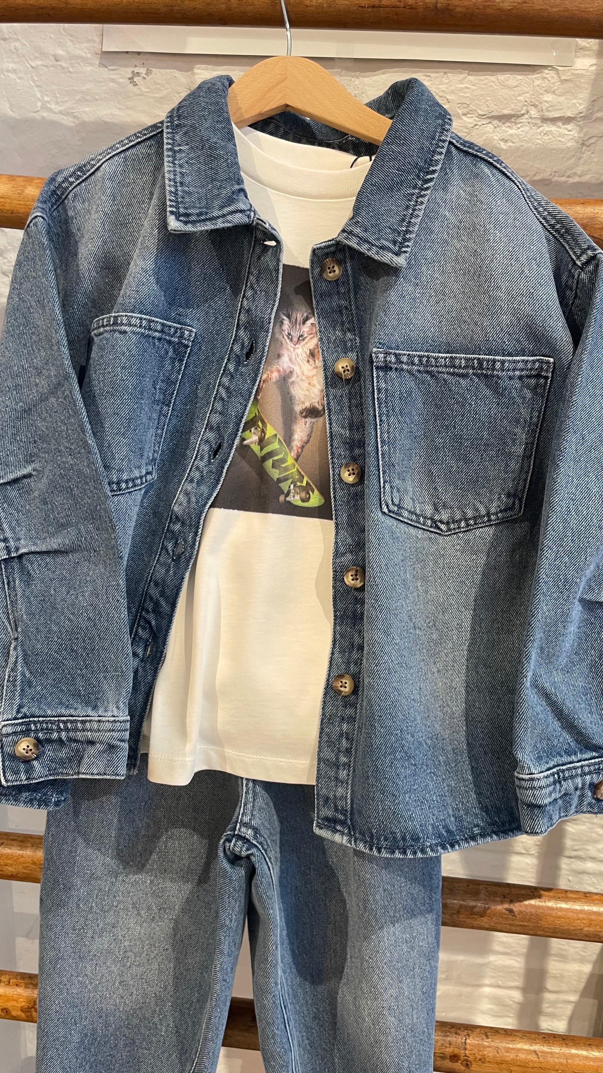 Brunobruno nation - nohr denim shirt - mid blue