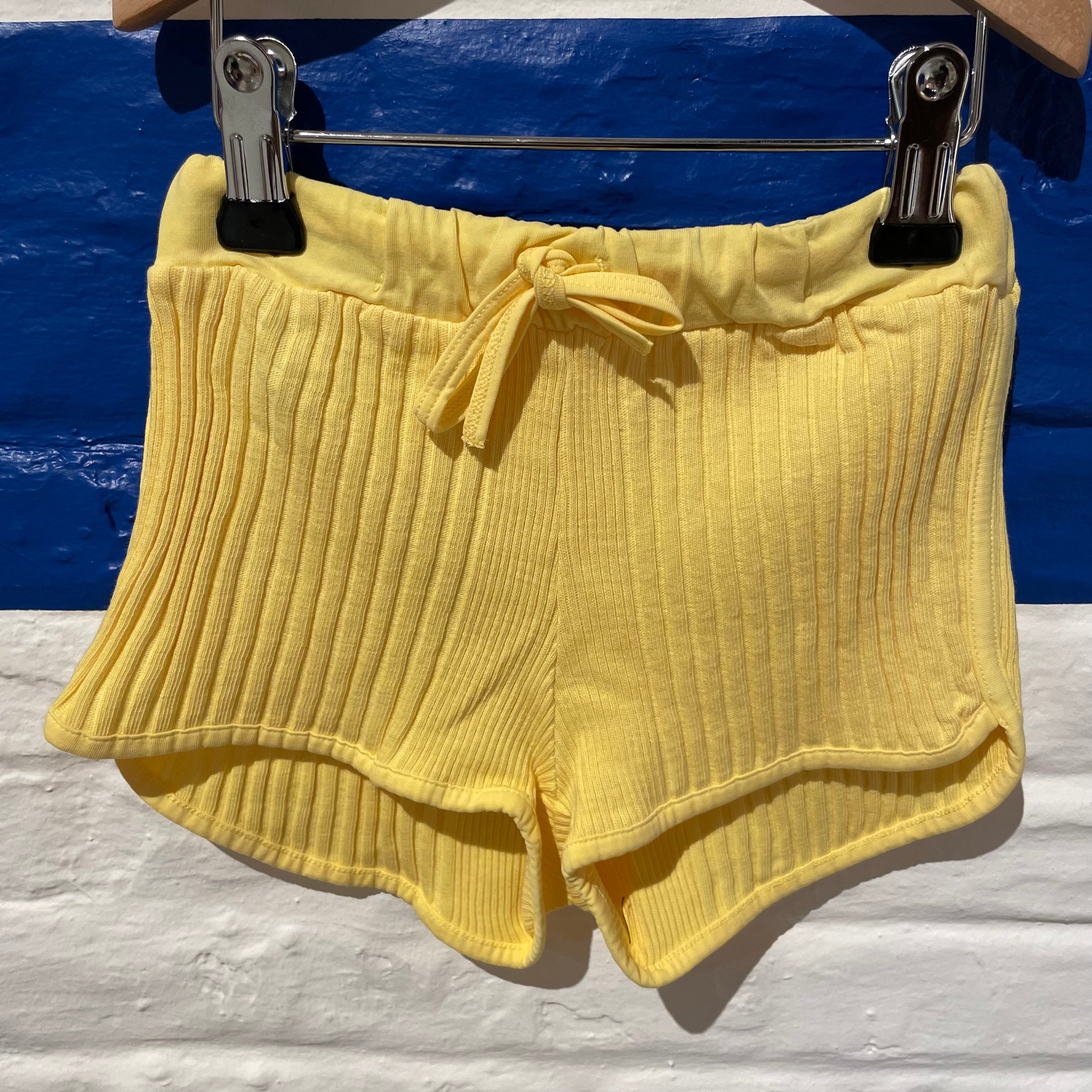 Sun Child - rio - rib shorts - limoncello (only in set)