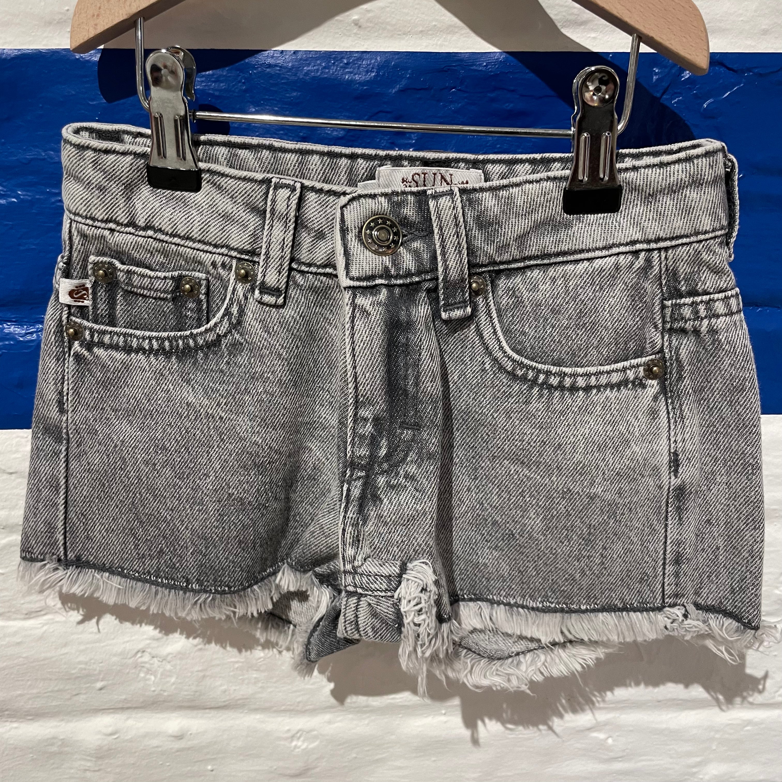 Sun Child - Praslin - denim shorts - snow grey