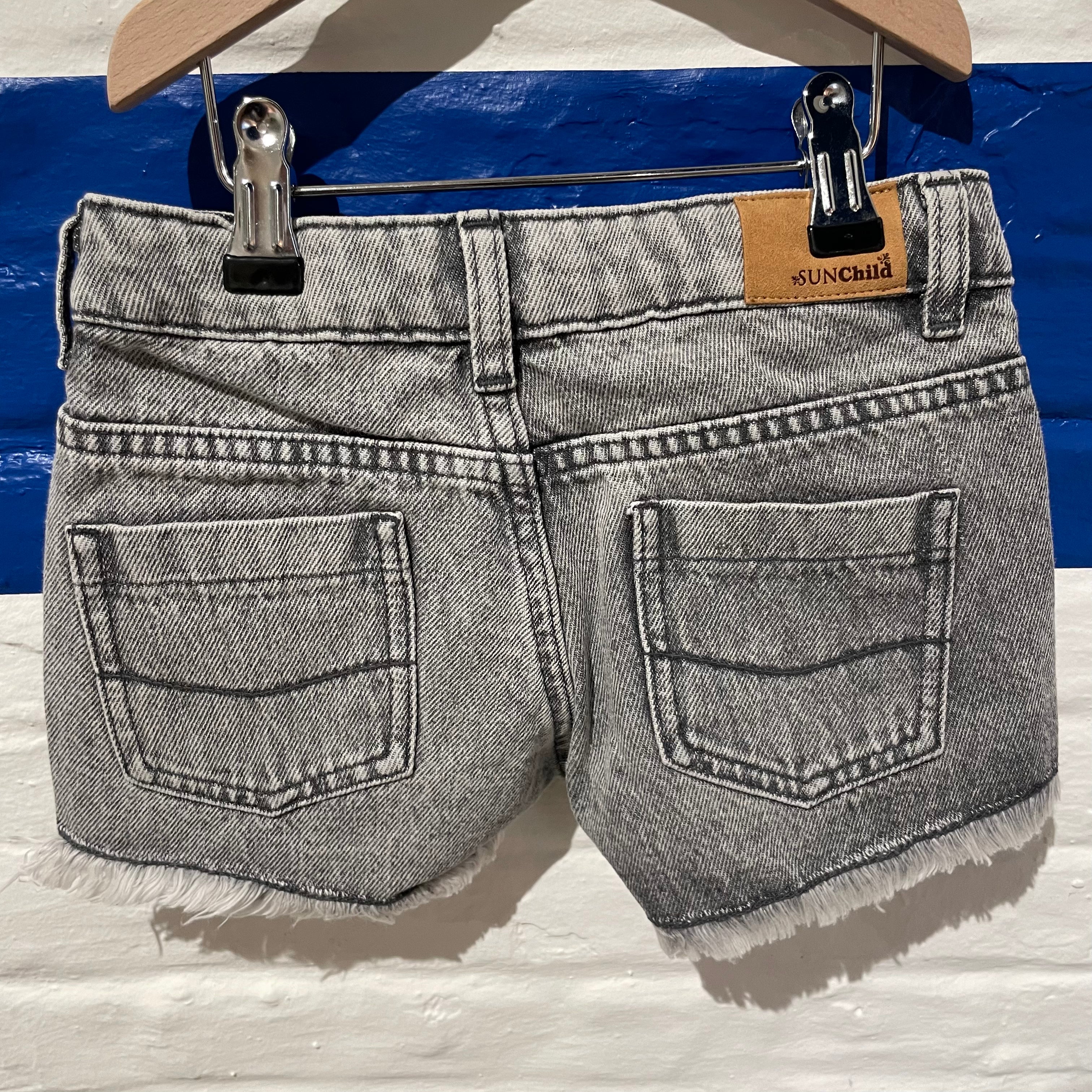 Sun Child - Praslin - denim shorts - snow grey