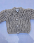 Pequeno tocon - 2060 - wool cardigan - tan melange