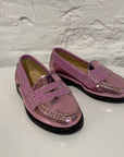 Penny loafers - metallic rose