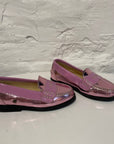 Penny loafers - metallic rose