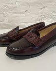 Penny loafers - snake/brown