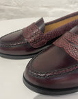 Penny loafers - snake/brown