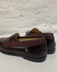 Penny loafers - snake/brown