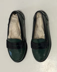 Penny loafer - green/navy