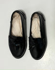 Loafers with tassels - black