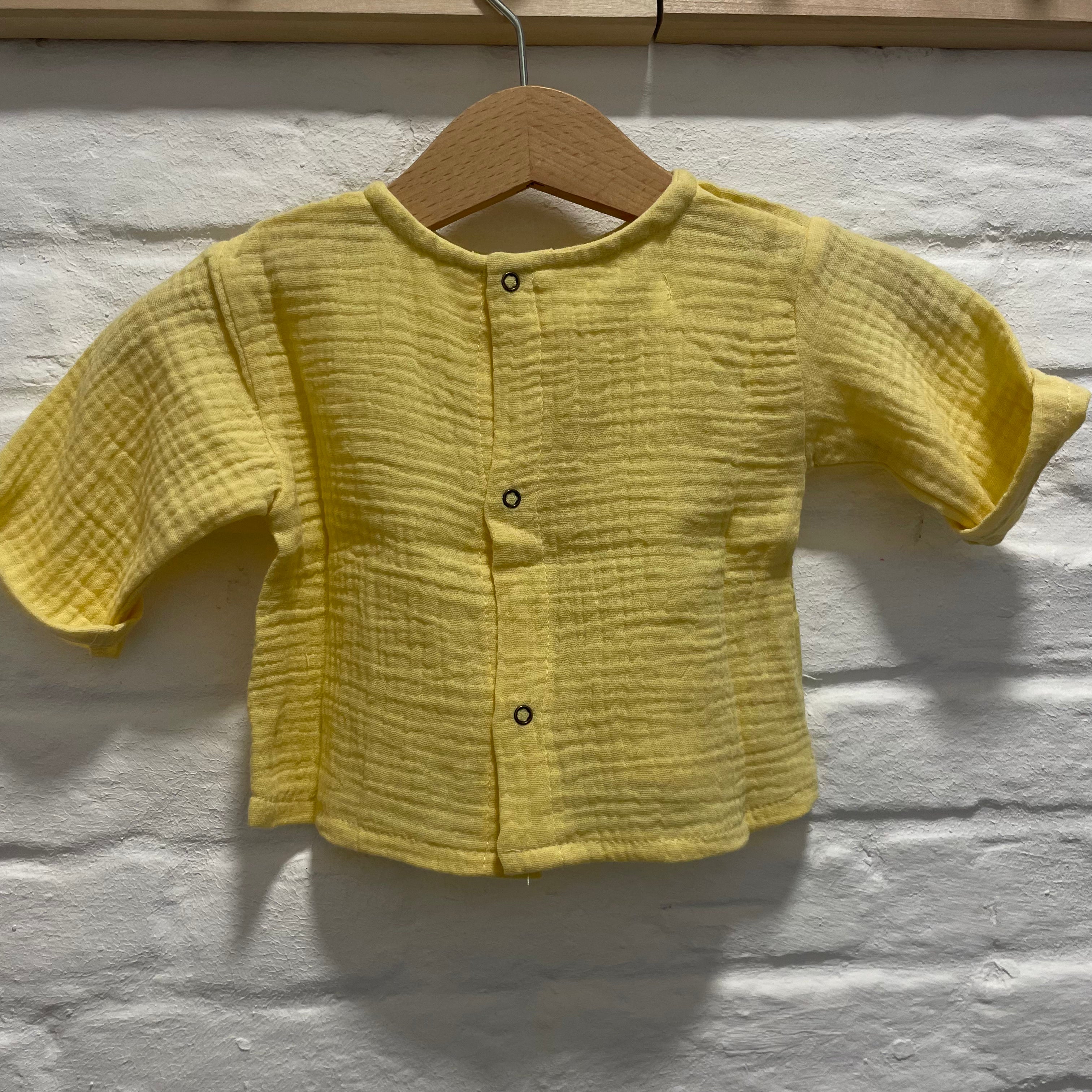 Pequeno tocon - muslin top - yellow