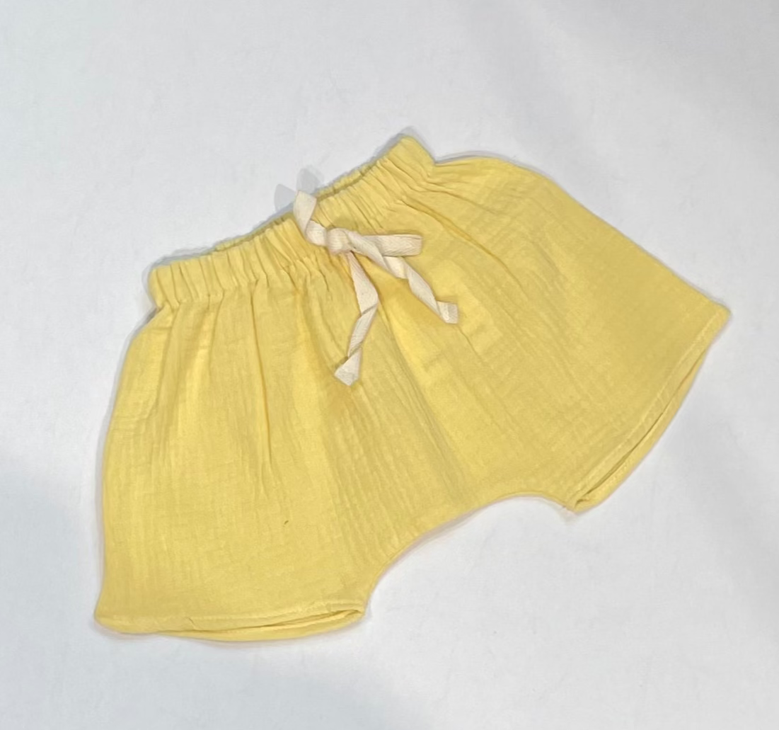 Pequeno tocon - muslin shorts - yellow