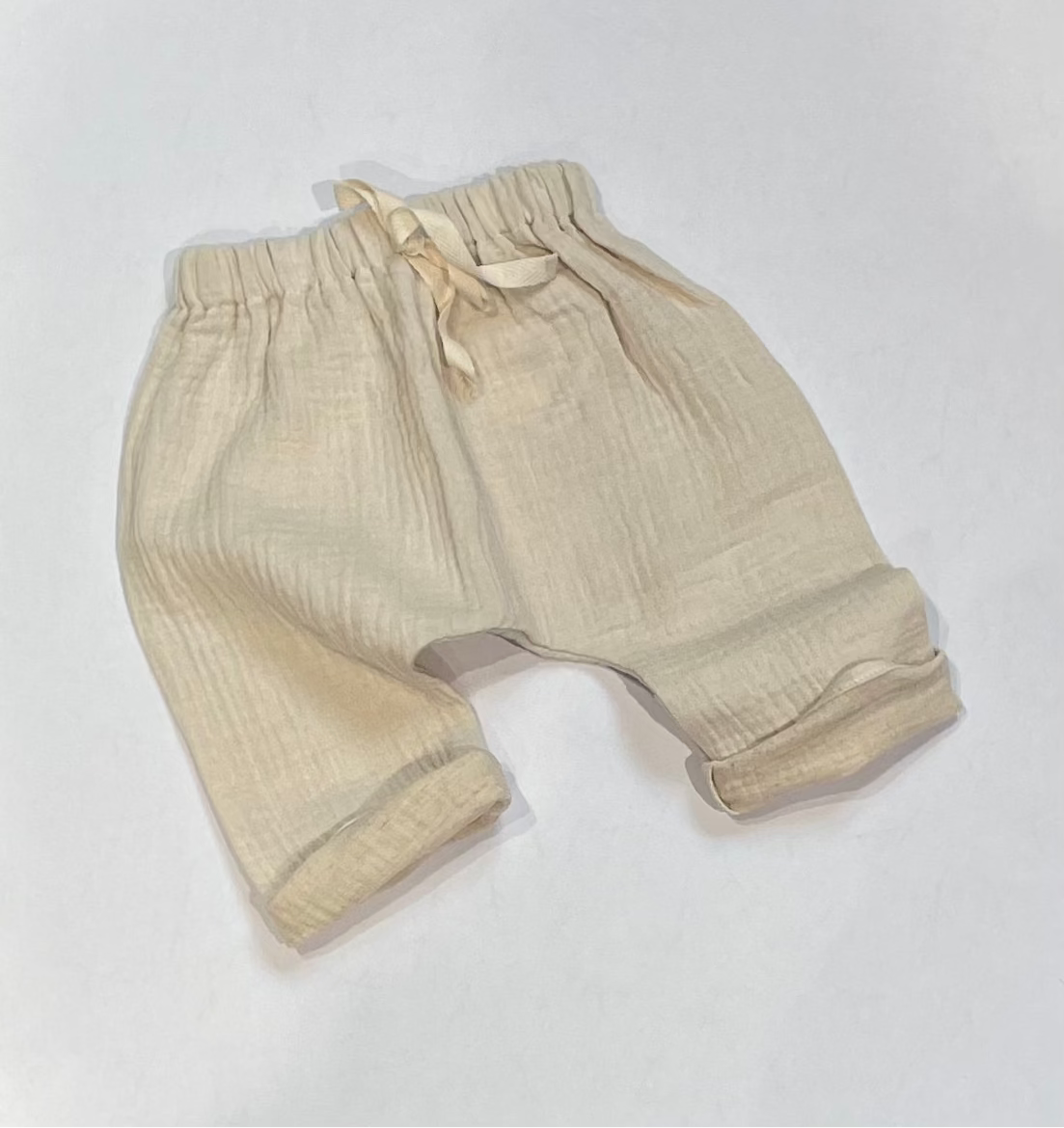 Pequeno tocon - muslin trousers - natural