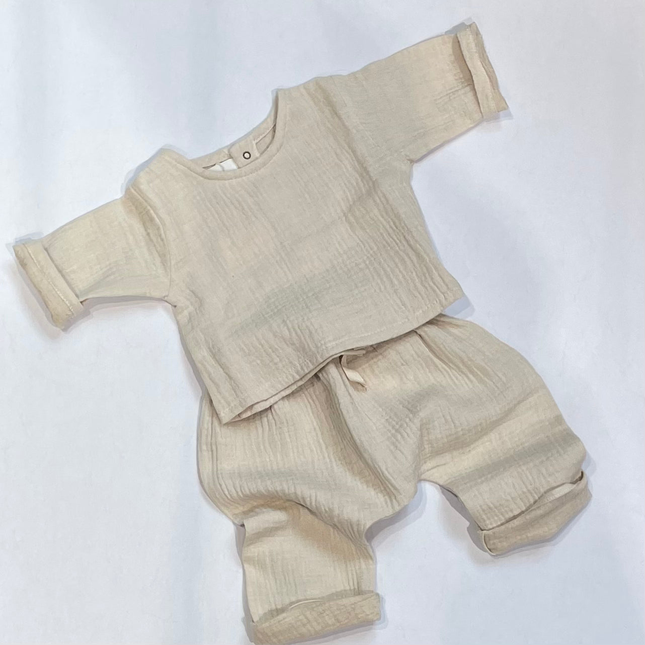 Pequeno tocon - muslin trousers - natural