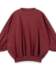 Repose Ams -  iris crop sweater - royal burgundy