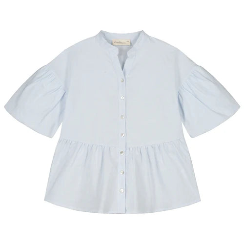 Charlie Petite - isabelle dress - light blue/white stripes