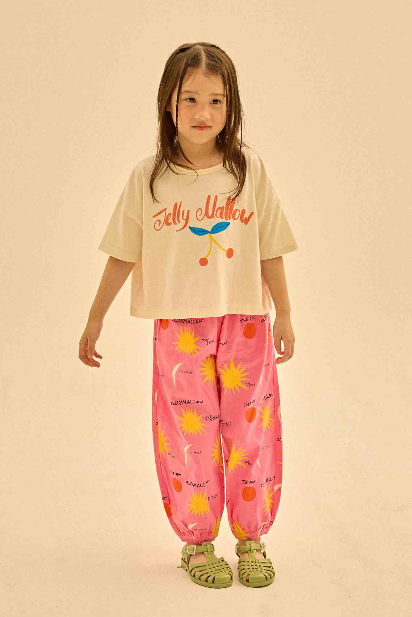 Jelly Mallow - cherry cropped t-shirt