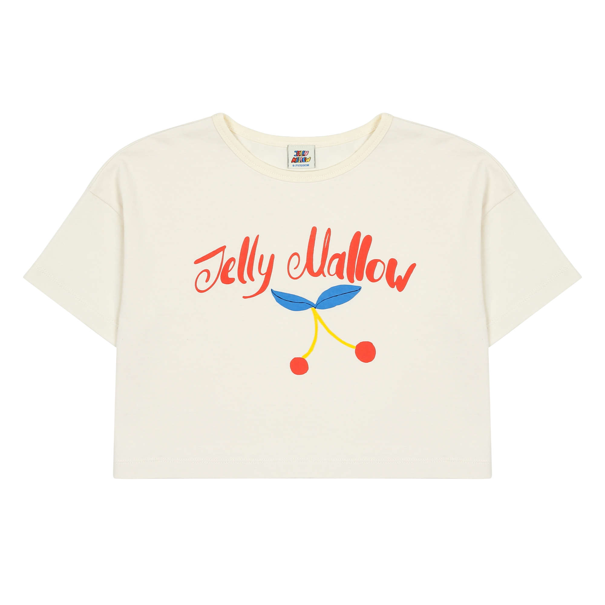 Jelly Mallow - cherry cropped t-shirt