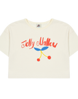 Jelly Mallow - cherry cropped t-shirt